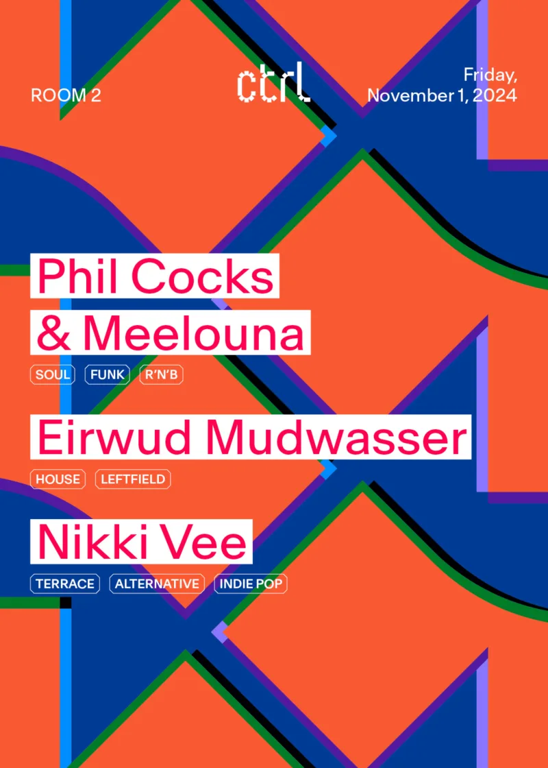 ctrl NIGHTS: Phil Cocks & Meelouna, Eirwud Mudwasser 